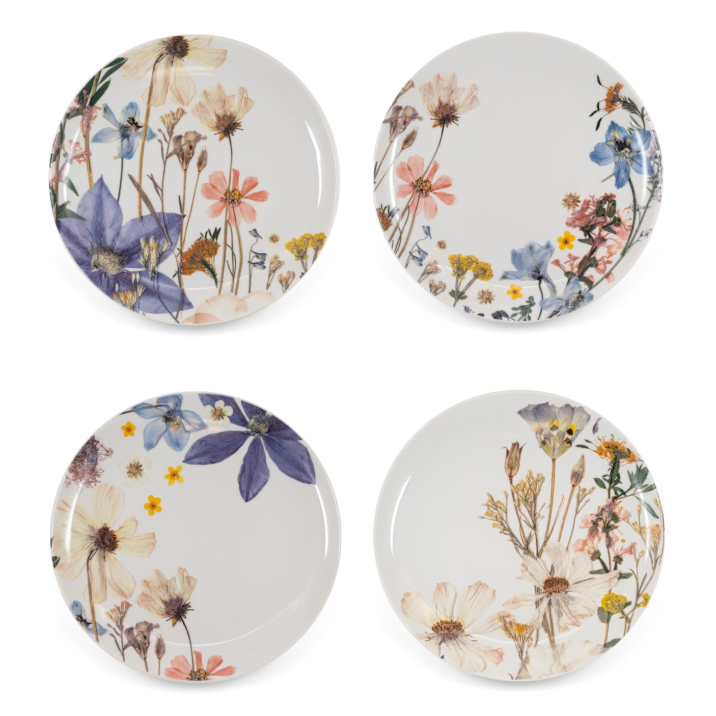 California Garden Dessert Plates - Set of 4