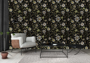 A Desert Morning - Pressed Flower Wallpaper - NEW