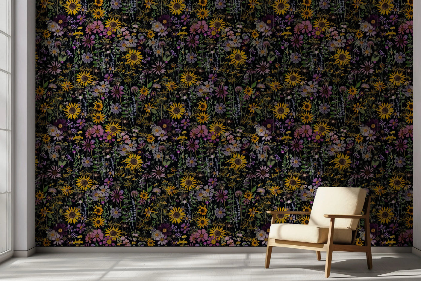 A Memory of Summer- Pressed Flower Wallpaper