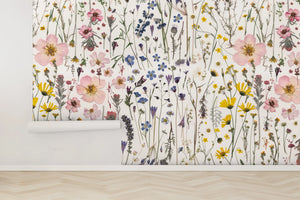 Among the Wildflowers Wallpaper