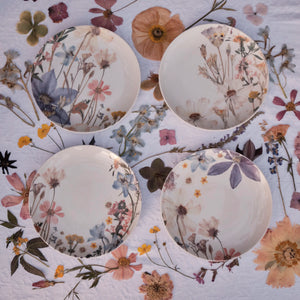 California Garden Dessert Plates - Set of 4 - WS