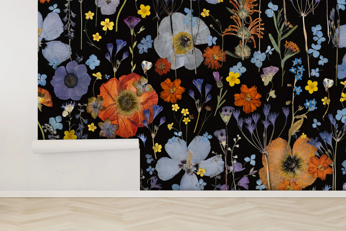 Beautiful Stranger - Pressed Flower Wallpaper - NEW